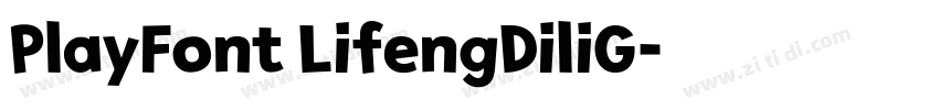 PlayFont LifengDiliG字体转换